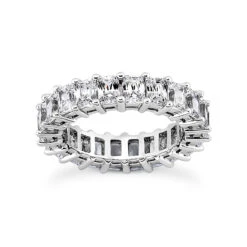 18K White Gold Diamond Eternity Ring 6.65ct