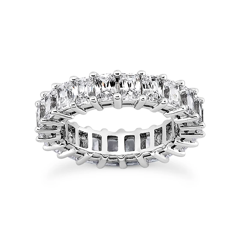 18K White Gold Diamond Eternity Ring 6.65ct 3 18K White Gold Diamond Eternity Ring 6.65ct