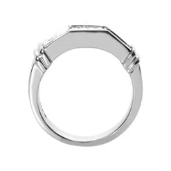 18K White Gold Diamond Men's Wedding Ring 0.62ct -H'Hen Sale Store 18k gold diamond mens wedding ring 062ct p 31377 back white 20220426