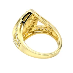 18K Yellow Gold Diamond Right Hand Ring For Women Tear Drop Shape 1.08ct 16 18K Yellow Gold Diamond Right Hand Ring For Women Tear Drop Shape 1.08ct -H'Hen Sale Store 18k gold diamond right hand ring 108ct p 31415 backye