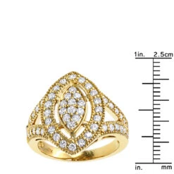 18K Yellow Gold Diamond Right Hand Ring For Women Tear Drop Shape 1.08ct 20 18K Yellow Gold Diamond Right Hand Ring For Women Tear Drop Shape 1.08ct -H'Hen Sale Store 18k gold diamond right hand ring 108ct p 31415 rulerye