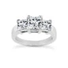 Thin 18K White Gold Diamond Three Stones Engagement Ring 0.80ct 3.5mm -H'Hen Sale Store 18k gold diamond three stones engagement ring 080ct p 33270 white 20220426