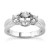 Thin 18K White Gold Diamond Three Stones Engagement Ring 1.05ct 3.7mm 1 Thin 18K White Gold Diamond Three Stones Engagement Ring 1.05ct 3.7mm -H'Hen Sale Store 18k gold diamond three stones engagement ring 105ct p 33530 white 20220426
