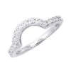 18K White Gold Diamond Wedding Band 0.16ct