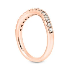 Thin 18K White Gold Diamond Wedding Band 0.30ct 13 Thin 18K White Gold Diamond Wedding Band 0.30ct -H'Hen Sale Store 18k gold diamond wedding band 030ct p 30209 back rose 20220426