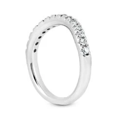 Thin 18K White Gold Diamond Wedding Band 0.30ct 11 Thin 18K White Gold Diamond Wedding Band 0.30ct -H'Hen Sale Store 18k gold diamond wedding band 030ct p 30209 back white 20220420 20220426