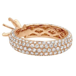 18K White Gold Eternity Diamond Engagement Ring Setting 2.31 -H'Hen Sale Store 18k gold eternity diamond engagement ring setting 231 p 6062 backro