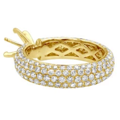 18K White Gold Eternity Diamond Engagement Ring Setting 2.31 -H'Hen Sale Store 18k gold eternity diamond engagement ring setting 231 p 6062 backye