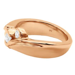 18K Yellow Gold Ladies Diamond Ring 0.31ct -H'Hen Sale Store 18k gold ladies diamond ring 031ct p 31960 back rose