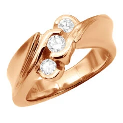 18K Yellow Gold Ladies Diamond Ring 0.31ct -H'Hen Sale Store 18k gold ladies diamond ring 031ct p 31960 rose