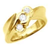 18K Yellow Gold Ladies Diamond Ring 0.31ct