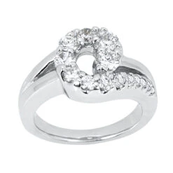 18K White Gold Ladies Diamond Ring 0.50ct