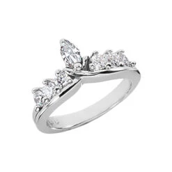 18K White Gold Ladies Diamond Ring 0.62ct