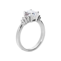 Ultra Thin 18K White Gold Ladies Diamond Ring 1.28ct -H'Hen Sale Store 18k gold ladies diamond ring 128ct p 32368 back white 20220420 20220426