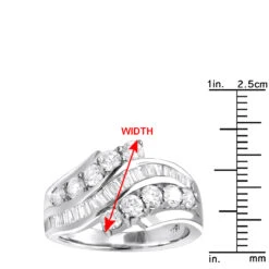 18K White Gold Ladies G/VS Diamond Right Hand Ring 2.25ct 13 18K White Gold Ladies G/VS Diamond Right Hand Ring 2.25ct -H'Hen Sale Store 18k gold ladies diamond ring 168ct p 32626 rulerwh