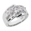 One Of A Kind 18K White Gold Ladies Cocktail Diamond Ring 1.90ct