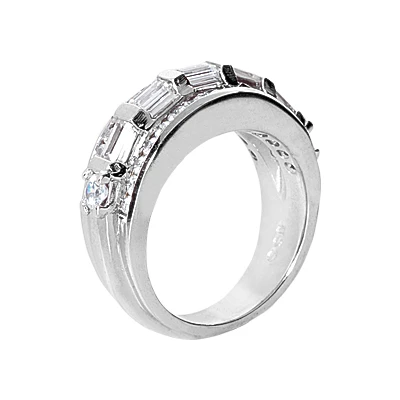 18K White Gold Ladies Diamond Ring 2.15ct 5 18K White Gold Ladies Diamond Ring 2.15ct - Image 3