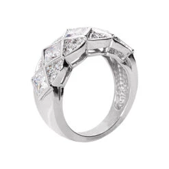 18K White Gold Ladies Diamond Ring 2.32ct -H'Hen Sale Store 18k gold ladies diamond ring 232ct p 32918 back white 20220426