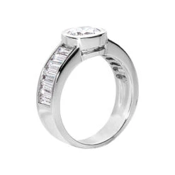 18K White Gold Ladies Diamond Ring 2.68ct 8 18K White Gold Ladies Diamond Ring 2.68ct -H'Hen Sale Store 18k gold ladies diamond ring 268ct p 32484 back white 20220426