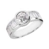 18K White Gold Ladies Diamond Ring 2.68ct