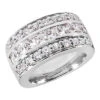 18K White Gold Ladies Diamond Ring 2.96ct