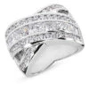 18K White Gold Ladies Diamond Ring 3.43ct