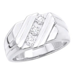 18K Yellow Gold Men's Diamond Ring 0.51ct -H'Hen Sale Store 18k gold mens diamond ring 051ct p 31639 wh