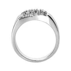 18K White Gold Men's Diamond Ring 0.65ct 8 18K White Gold Men's Diamond Ring 0.65ct -H'Hen Sale Store 18k gold mens diamond ring 065ct p 31922 back white 20220420 20220426