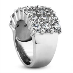 18K White Gold Men's Diamond Ring 1.53ct 11 18K White Gold Men's Diamond Ring 1.53ct -H'Hen Sale Store 18k gold mens diamond ring 153ct p 31742 back white 20220426