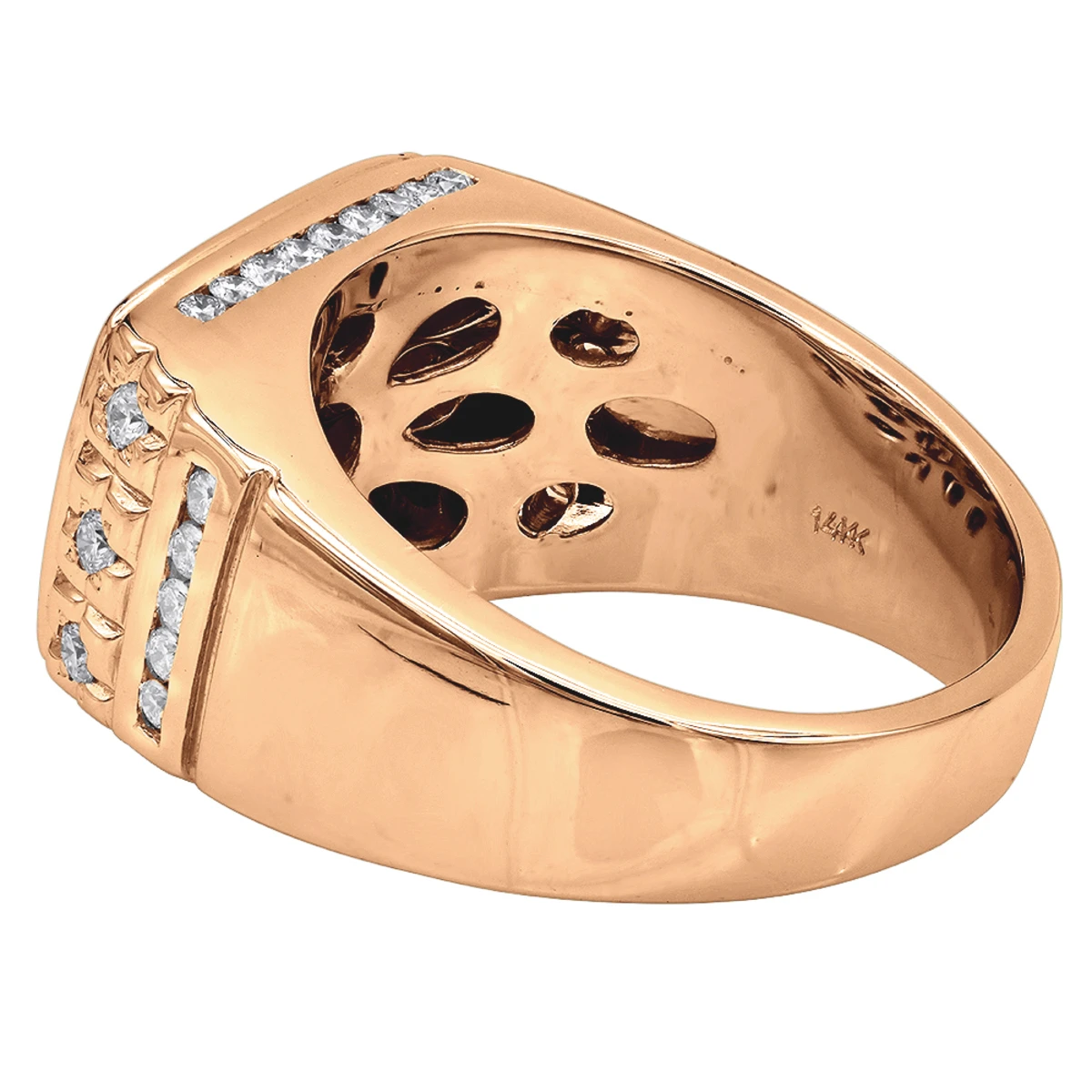 18K White Gold Men's Diamond Ring 2.68ct 8 18K White Gold Men's Diamond Ring 2.68ct - Image 6