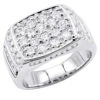 18K White Gold Men's Diamond Ring 2.68ct -H'Hen Sale Store 18k gold mens diamond ring 268ct p 31898 wh