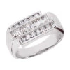 18K White Gold Men's Round & Baguette Diamonds Ring 0.97ct 2 18K White Gold Men's Round & Baguette Diamonds Ring 0.97ct -H'Hen Sale Store 18k gold mens round baguette diamonds ring 097ct p 31748 white 20220420 20220426