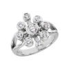 18K White Gold Right Hand Diamond Ladies Ring 0.69ct