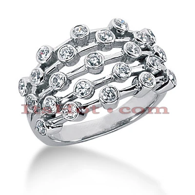 18K White Gold Right Hand Ladies Diamond Ring 0.46ct 3 18K White Gold Right Hand Ladies Diamond Ring 0.46ct
