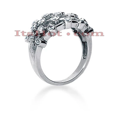 18K White Gold Right Hand Ladies Diamond Ring 0.46ct 4 18K White Gold Right Hand Ladies Diamond Ring 0.46ct - Image 2