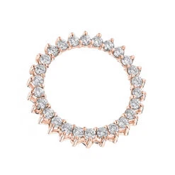 1 Carat Round Diamond Circle Of Love Pendant For Women 18K Yellow Gold -H'Hen Sale Store 18k gold round diamond circle of love pendant for women 1 carat ro 1