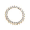 1 Carat Round Diamond Circle Of Love Pendant For Women 18K Yellow Gold