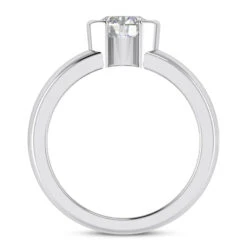 Designer 18K White Gold Engagement Ring With Bezel Set Round Diamond 0.75ct 19 Designer 18K White Gold Engagement Ring With Bezel Set Round Diamond 0.75ct -H'Hen Sale Store 18k gold round diamond engagement ring 075ct p 33608 additional white