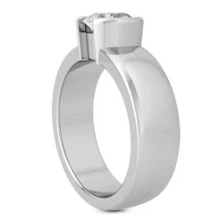 Designer 18K White Gold Engagement Ring With Bezel Set Round Diamond 0.75ct 14 Designer 18K White Gold Engagement Ring With Bezel Set Round Diamond 0.75ct -H'Hen Sale Store 18k gold round diamond engagement ring 075ct p 33608 back white 20220420 20220426