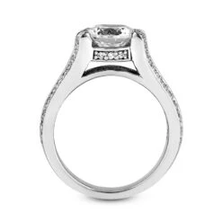 18K White Gold Round Diamond Engagement Ring 1.22ct -H'Hen Sale Store 18k gold round diamond engagement ring 122ct p 34648 additional white
