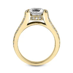 18K White Gold Round Diamond Engagement Ring 1.22ct -H'Hen Sale Store 18k gold round diamond engagement ring 122ct p 34648 additional yellow