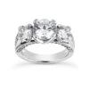 18K White Gold Round Diamond Engagement Ring 1.73ct 3.6mm -H'Hen Sale Store 18k gold round diamond engagement ring 173ct p 34666 white 20220426