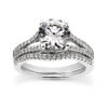 18K White Gold Round Diamond Engagement Ring Set 1.20ct Band: 1.5mm, Eng.: 2.6mm -H'Hen Sale Store 18k gold round diamond engagement ring set 120ct p 29917 white