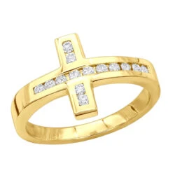 18K White Gold Round Diamond Ladies Ring 0.28ct -H'Hen Sale Store 18k gold round diamond ladies ring 028ct p 32132 ye