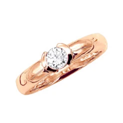 Thin 18K White Gold Round Diamond Ladies Ring 0.30ct -H'Hen Sale Store 18k gold round diamond ladies ring 030ct p 32666 ro