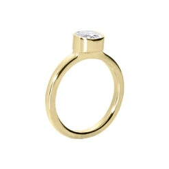 Thin 18K White Gold Round Diamond Ladies Ring 0.60ct 2.1mm 9 Thin 18K White Gold Round Diamond Ladies Ring 0.60ct 2.1mm -H'Hen Sale Store 18k gold round diamond ladies ring 060ct p 32572 back yellow 20220426