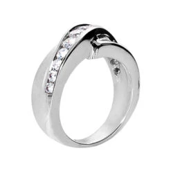 18K White Gold Round Diamond Ladies Ring 0.80ct 7.7mm 8 18K White Gold Round Diamond Ladies Ring 0.80ct 7.7mm -H'Hen Sale Store 18k gold round diamond ladies ring 080ct p 32902 back white 20220426
