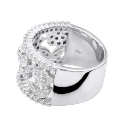 18K White Gold Round Diamond Ladies Ring 0.82ct 12.8mm 13 18K White Gold Round Diamond Ladies Ring 0.82ct 12.8mm -H'Hen Sale Store 18k gold round diamond ladies ring 082ct p 32552 backwh