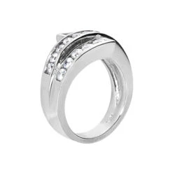 18K White Gold Round Diamond Ladies Ring 0.90ct 14.1mm -H'Hen Sale Store 18k gold round diamond ladies ring 090ct p 32446 back white 20220426