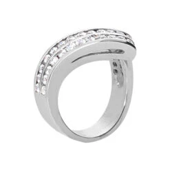 18K White Gold Round Diamond Ladies Ring 1.05ct 13mm -H'Hen Sale Store 18k gold round diamond ladies ring 105ct p 32144 back white 20220426